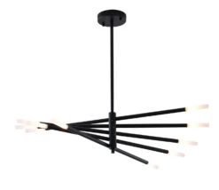 Ten Light Chandelier DU161C30BK