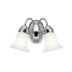 13.5" 2 Light Vanity Light Chrome